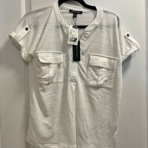 NWT Cable & Gauge white blouse